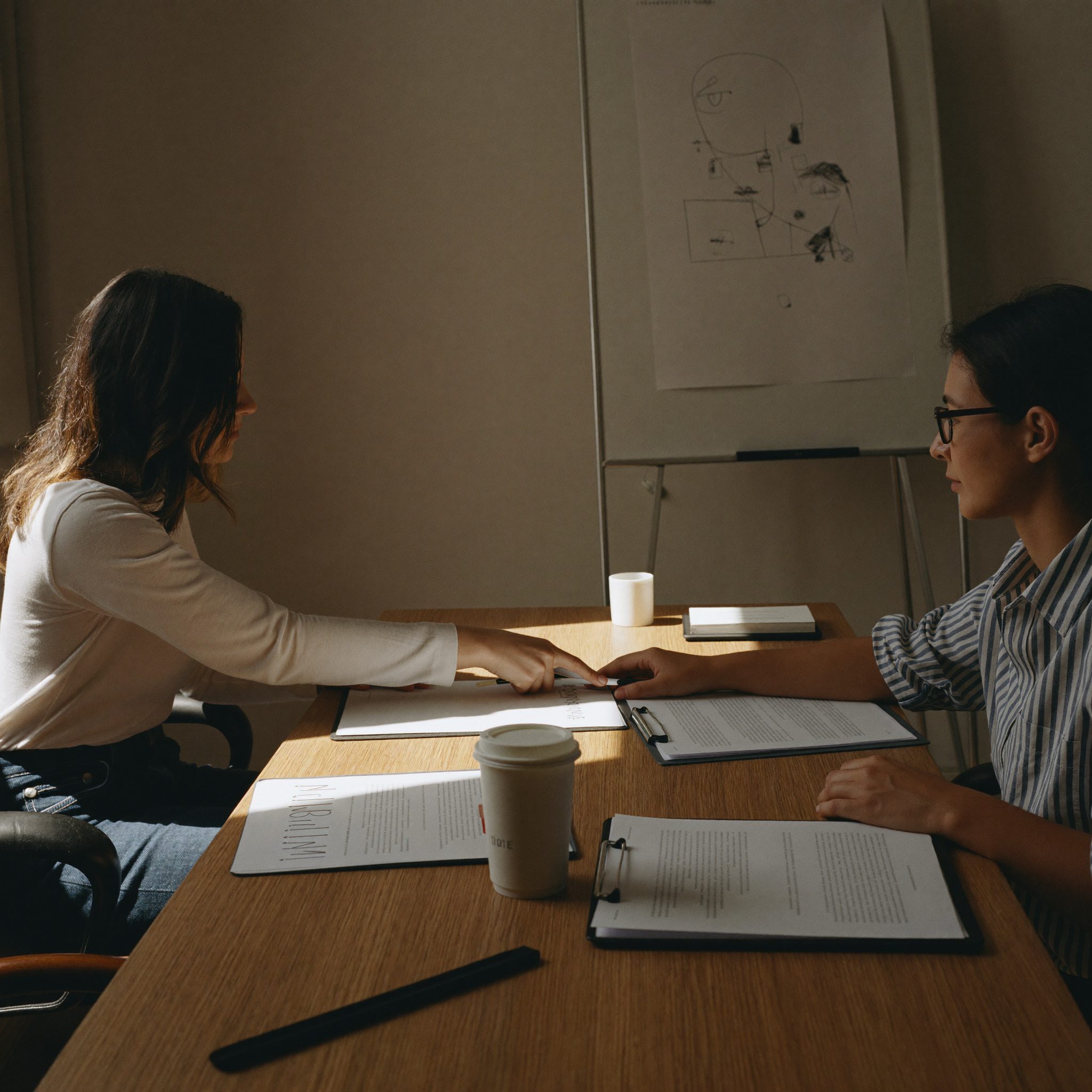 A Vorenta advisor working through a client's month at the Quigney desk